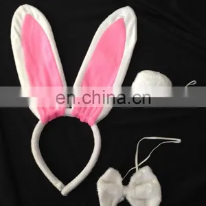 Girls Wholesale Nylon Headbands Cute Bunny Ear Hair Headband BH2216 thumbnail-1