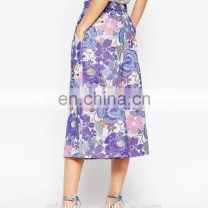 2015 New Fashion Premium Jacquard Wide Leg Pants for Women thumbnail-4