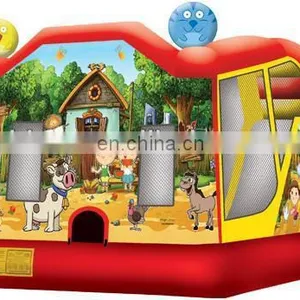 Inflatable Bouncer With Slide, Inflatable Combo,china Inflatables C4023 thumbnail-1