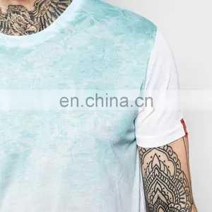 Fashion Custom Sublimation Printing Men Scoop Neck Tee Shirts T-shirts Wholesale thumbnail-3