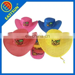 Promotional Cheap Fashional Lady Sun Hat , Folding Cowboy Hat , Folding Hat thumbnail-1