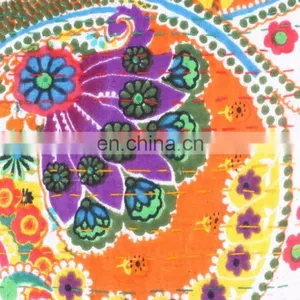 Hand-stitched Kantha Pillow Indoor & Outdoor-Indian Yellow Flowlers Kantha Cushion Covers-Kantha Pillow Covers Textile Art thumbnail-2
