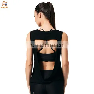 Private Label Sleeveless Blank Workout Vest Sports Stringer Wholesale Yoga Set Tank Top Women Sports Wear thumbnail-1