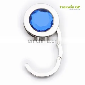 Hot Sale Custom no MOQ , Crystal Metal Table Hook Hanger thumbnail-1