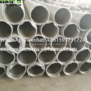 Galvanized Carbon Steel V Shape Profile Wire Wrapped Screen /continuous Slot Johnson Water Well Screens thumbnail-3