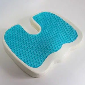 Wholesale U Shape Coccyx Cushion Memory Foam Gel Seat Cushion for Hemorrhoids thumbnail-1