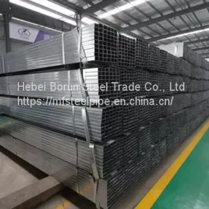 ERW Hollow Section Hot Dipped Galvanized Square Steel Pipe thumbnail-1