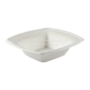 Disposable Square Bowl: 12oz Compostable Diamond Collection SS-SDP812B thumbnail-1