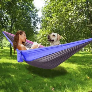 Luxury Waterproof Folding Backpacking Nylon Rope Guitar Hammock thumbnail-2