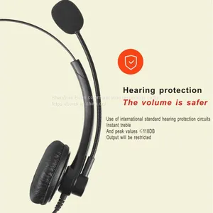 China Beien T11 RJ-MP Telephone Call Center Headset Noise-cancelling Headset Customer Service thumbnail-1