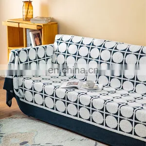 Riches Base Home Decoration Accessories 100% Polyester Plush Multiple Seats Sofa Cover Couch Protector thumbnail-1
