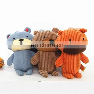 China Factory Supply Dog Toys Pet Cotton Rope Bear Squeaky thumbnail-1