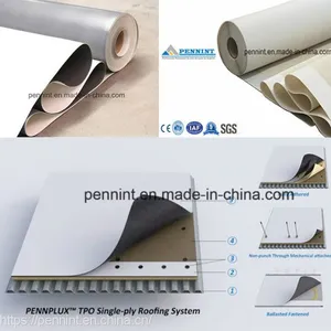 High Polymer TPO Waterproofing Membrane Basement Material Roofing Sheets Hot Sale thumbnail-3