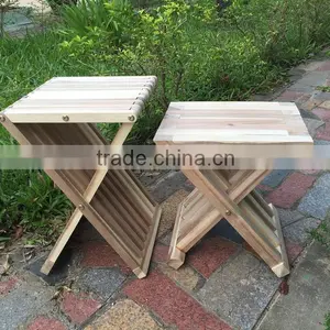 New Garden Outdoor Folding Stool - Wooden Foldable Bar Stool Chair - Made in Vietnam Products thumbnail-2