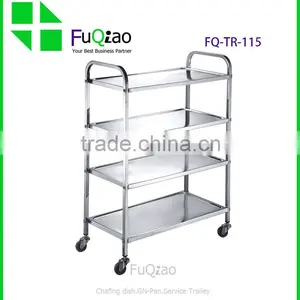 Hotel And Restaurant Stainless Steel Drinks Trolley , Kitchen Trolley , Hotel Room Service Trolleys thumbnail-6