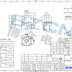 BZCN Water Proof TS-G006 Factory Direct Sale High Performance Tact Switches thumbnail-3