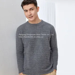 New Designs O-neck Men Winter Pullover Cashmere Knitted Sweaters thumbnail-2
