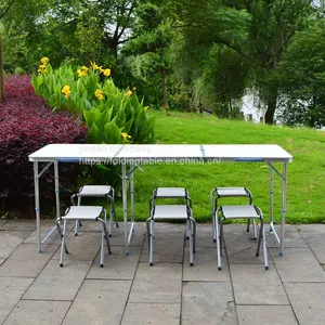 Portable Folding Table Picnic Folding Table Chiars thumbnail-2