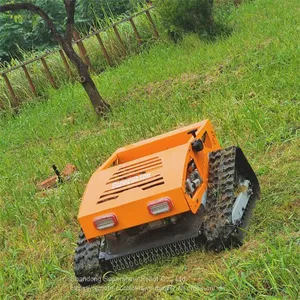 Remote Control Mower With Tracks, China Remote Control Brush Cutter Price, Grass Trimmer for Sale thumbnail-3
