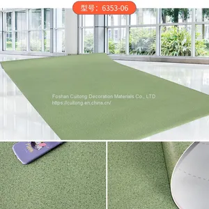 2mm Roll Floor Grey PVC Floor Glue Foshan Wholesale Stone Grain Plastic Leather Wood Grain Rubber Floor thumbnail-1