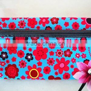 Neoprene Pencil Case for Girls, Two Pockets, Large Capacity, Nice Heat-transfer Printing, Custom Size and Color thumbnail-2