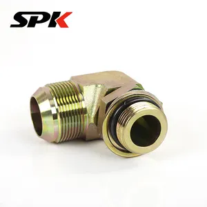 American Standard Adjustable Swivel 90° Elbow, Hydraulic Oil Tube Transition Elbow, Hydraulic Pressure Gauge Fitting (Model 1JG9) thumbnail-2