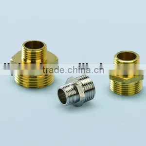 High Quality Water Supply OEM Brass Reducing Pipe Nipple thumbnail-1