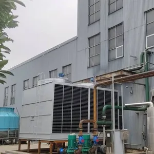 400-ton All-steel Cooling Tower, Square Cross-flow Type, Ultra-low Noise, Made of Magnesium-aluminum-zinc Coated Steel Plate thumbnail-1