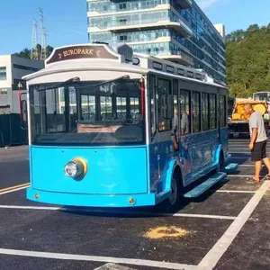 Source Product - 23-seater Fuel-powered Sightseeing Vehicle - Enclosed Sightseeing Vehicle With Doors and an Engine thumbnail-1