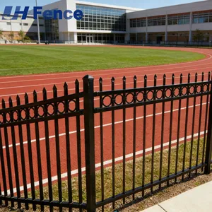 Top-Grade Powder Coated Aluminum Wrought Iron Fence Panels for Longevity thumbnail-5
