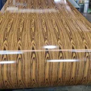 PPGI Coil Factory Provide Best Quality Color Wood Grain Coated 1219mm 1250mm Width Ppgi Steel Building Ppgi Steel Coil thumbnail-4