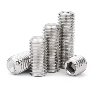 DIN 914 Hex Hexagon Socket Allen Tapered End Cone Point Set Screw Grub Bolt M3 M4 M5 M6 Fastener thumbnail-2