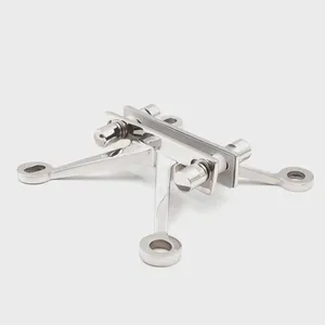 For Building Facade Application SS304 3 Way Arm Spider Bracket 250mm Satin Finish With High Loading Capacity thumbnail-3