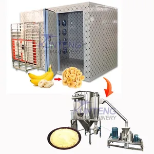 Fruit Dehydrating Plant Can Transform the Plantain Fresh Into Flourdrying Equipment Plantain Powder Processing Drying Machine EPC thumbnail-1