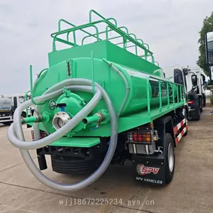 Isuzu 5-cubic and 6-cubic Export-type 4×2 Single-axle Vacuum Sewage Suction Truck, Specially Customized for the Overseas Market thumbnail-5