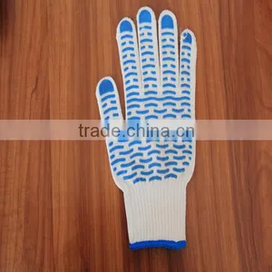 Pvc Wave Dotted Cotton Glove Polka Dot Cotton Glove thumbnail-1