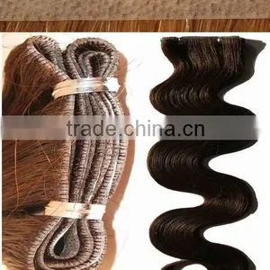 26" 1b# 100% Virgin Remy Hand Tied Human Hair Extension thumbnail-1