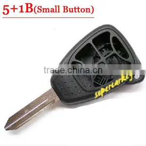 Best Quality 5+1 Button Remote Key Case With Small Panic For Chrysler thumbnail-1