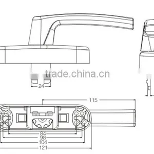 Aluminium Door Handle,Casement Handle,Door&Window Accessory thumbnail-2
