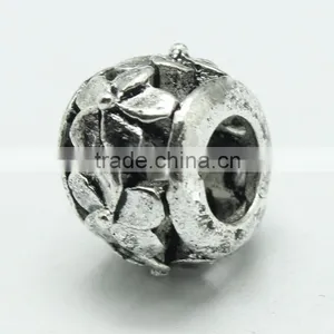 Pdora Jewelry Accessories Hanging Metal Beads, Handmade Zinc Alloy Beads With Large Hole thumbnail-3