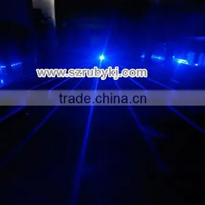 360 Degree Moving Head Blue 445nM 300mW Laser Light Mini Beam Projector thumbnail-4