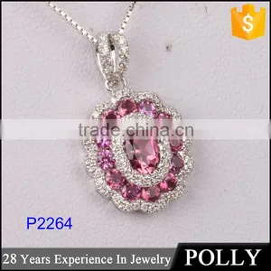 Colord Rhinestone Jewelry Set Gemstone Necklace Charms thumbnail-2