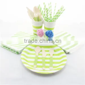 Manufacturer Disposable Party Tableware Paper Plates Straws Cups Napkins thumbnail-4