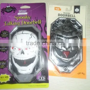 Factory Whole Sale Halloween Spooky Time Pumpkin Funny Doorbell With Talking Spider thumbnail-2