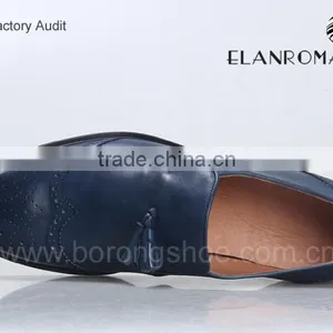 New Style Italian Mens Leather Shoes Brogue Shoes Slip on Shoes thumbnail-5