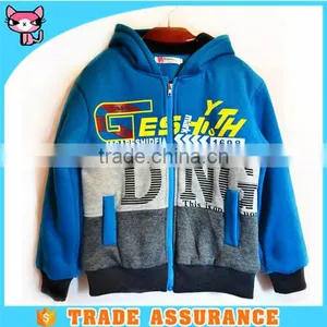 Kids Zip Hooded Winter Outwear Sweatshirt thumbnail-1