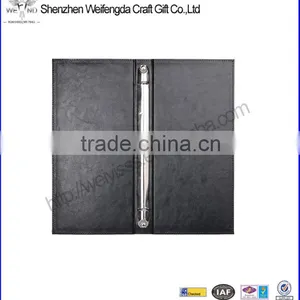 Black High Quality Leather Wine List Folder Menu Cover for Resturant thumbnail-1