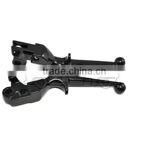 BJ-LS241-021 Custom Black Motorcycle Clutch Levers for 1996-2010 FLSTN DELUXE thumbnail-4