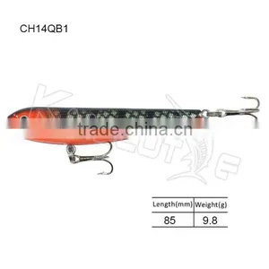 CH14QB1 Pencil Bait Fishing Lures Hard ABs Plastic Material Bass Lure thumbnail-1