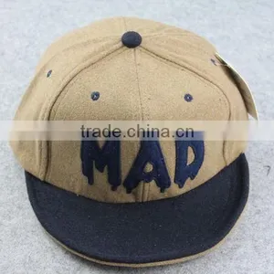 BSH030D Autumn Winter Felt Fake Wool Custom Baseball Cap New Design Sport Snapback Hat thumbnail-4